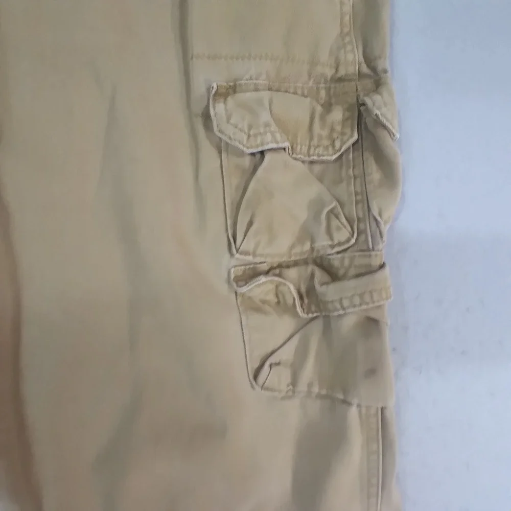 Wrangler cargo pants men's 42 x 30 light brown cotton outdoor camping hiking